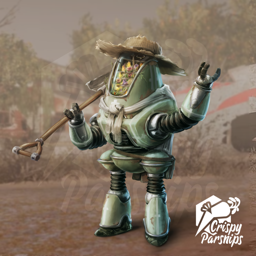 Fallout RPG: 4-L4N 'Twitchmarsh', the Protectron