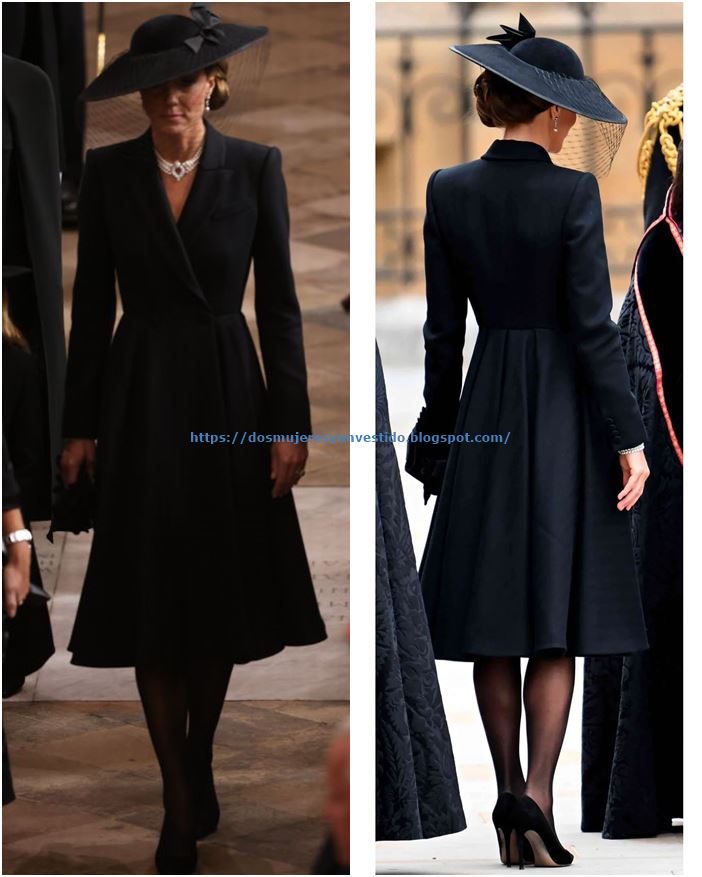 Los looks del Funeral de Isabel II - Dos mujeres y un vestido