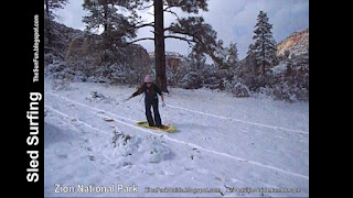 Sled Surfing - Stand Up Sledding!