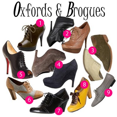 So today I'll talk to you about one of my favourite trends Oxford shoes