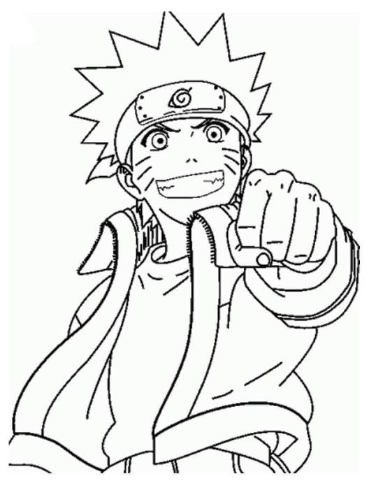15 Gambar Sketsa Mewarnai Kartun Naruto Terbaru - Si Gambar