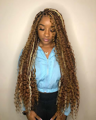 21+ Glam Goddess Box Braids Ponytail Hairstyles For African American Women