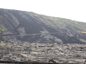 pali with lava flows, Hawaii