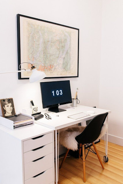 desain meja kantor minimalis modern