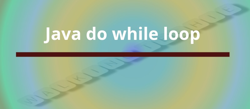 Do while loop in Java