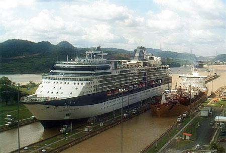 Cruises Celebrity on Ships In The Panama Canal  The Celebrity Constellation Cruise Ship