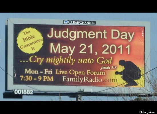 judgment day god. Family Radio has placed 5500