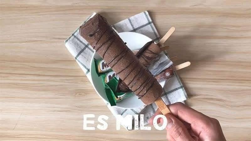 Resepi Milo Stick Ice Cream Homemade 3 Bahan je. Simple 