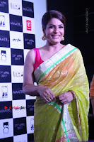 Bollywood Actress Raveena Tandon in Transparent Green Saree at Trailer Launch Of Film Maatr  0013.JPG