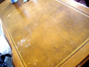 Desk Top Before. Most of the marks came off, but not all. (desk top before fixed)