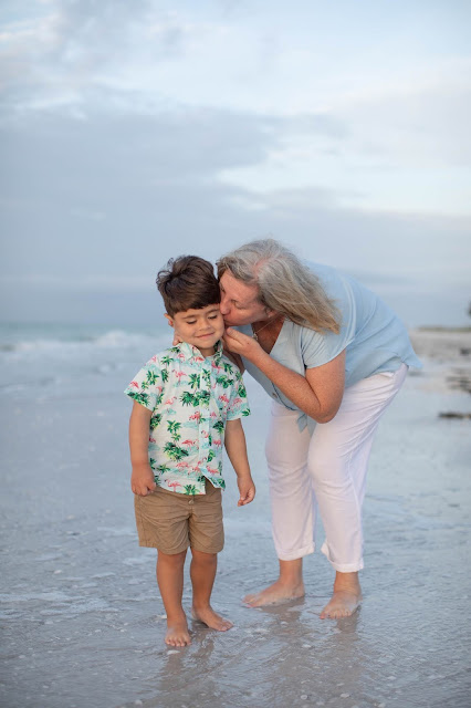 Sunrise on Sanibel Island family portrait