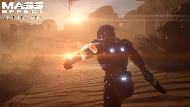 Otro cartel promocional del videojuego de exploración espacial Mass Effect Andromeda