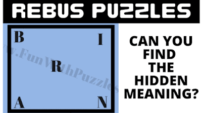 Rebus Puzzles for Adults to Solve for Mental Exercise