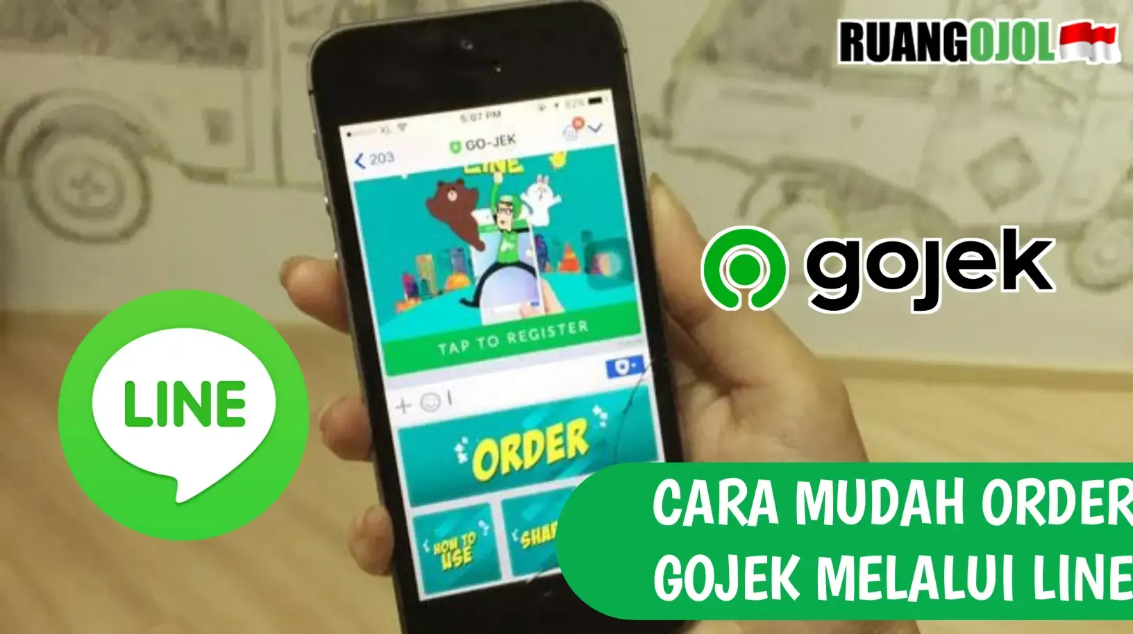 order gojek via line