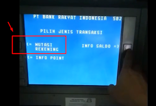 Cara Cek Mutasi BRI Di Atm 5