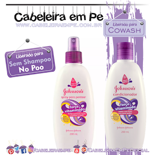 Condicionador e Spray Força Vitaminada - Johnson's Baby (No Poo)