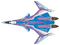 Hasegawa 1/72 VF-31S SIEGFRIED Mikumo Guynemer Color Macross Delta the Movie (65864) English Color Guide & Paint Conversion Chart