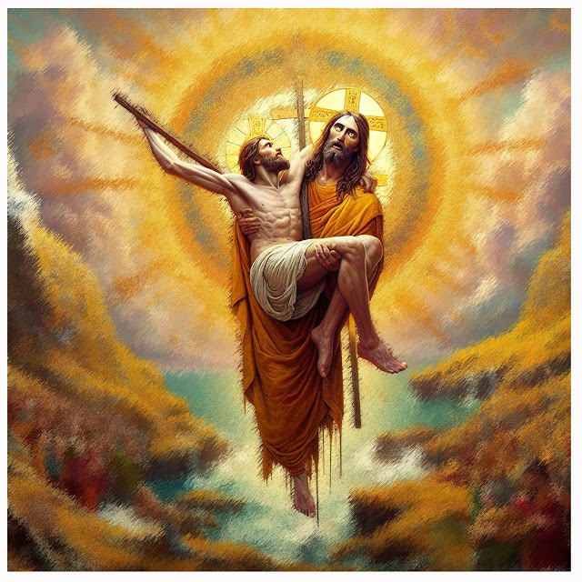 Jesus-bilde generert ved hjelpa av kunstig intelligens