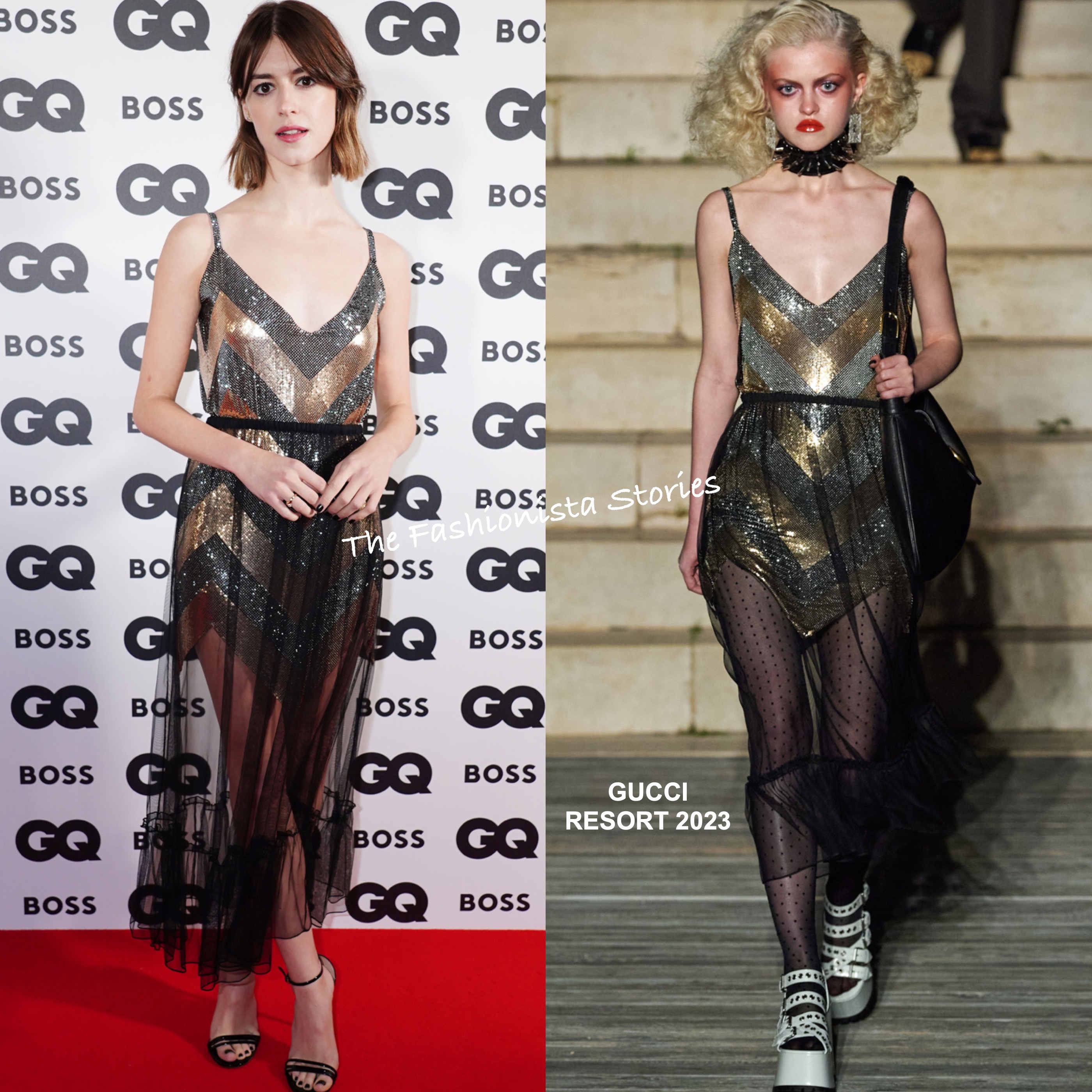 Phoebe Dynevor's new new fringe stole the Paris Fashion Week show