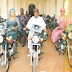 Alaafin Of Oyo & Wife Test Motorcycles They Donated To APC 