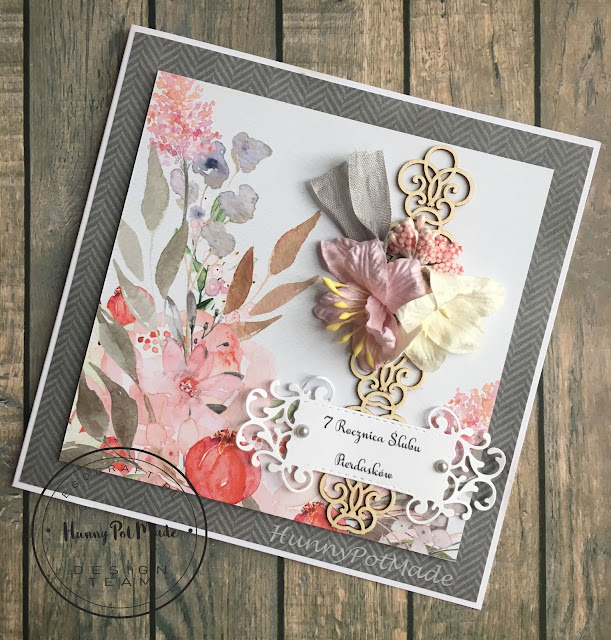 Simple lilies wedding anniversary card