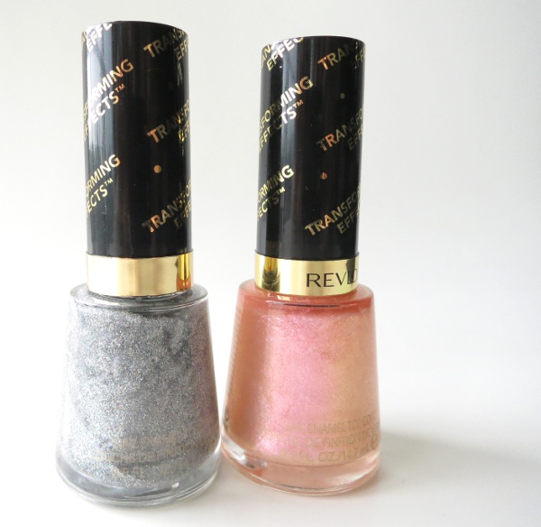 Revlon Transforming Effects Top Coats Pink Glaze and Holographic Pearls