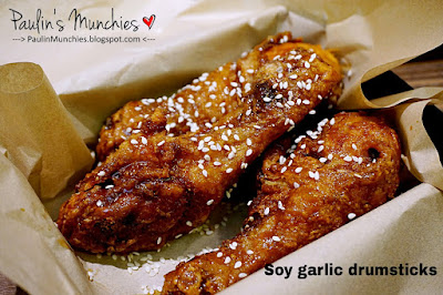 Jinjja soy garlic drumsticks - Jinjja Chicken at Clementi Mall - Paulin's Munchies