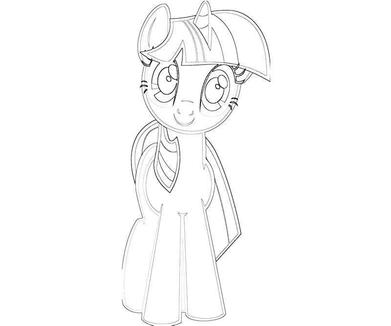 #19 Twilight Sparkle Coloring Page