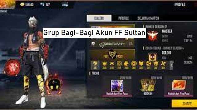 Grup Bagi-Bagi Akun FF Sultan