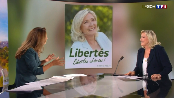 [VIDEO] « Je ne traiterai jamais Eric Zemmour comme un adversaire », affirme Marine Le Pen au 20h de TF1