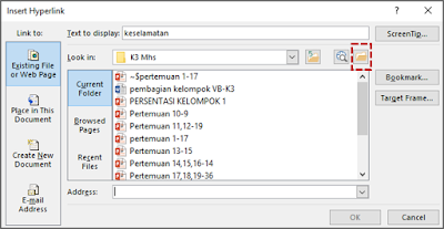 Menyisipkan Hyperlink ke File 6