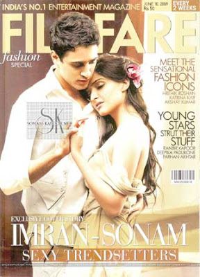 Sonam Kapoor and Imran Khan Filmfare Magazine India 2009 Pics