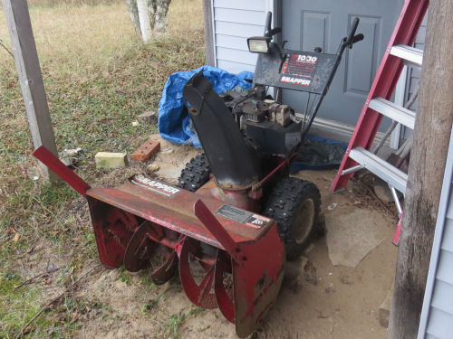 old snowblower