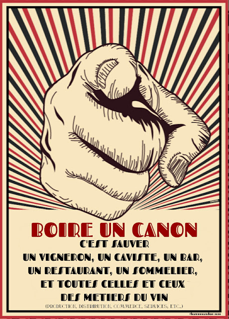 "BOIRE UN CANON, C'EST SAUVER UN VIGNERON" revisité par @ledomduvin