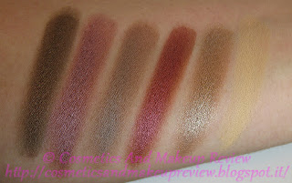 Nabla - Crème Shadow - swatches Caffeine, Pinkwood, Bakery, Supreme, Dandy, Underpainting