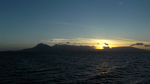 beautiful golden sunrise viewed from M/V Blessed Stars of Roble Shipping