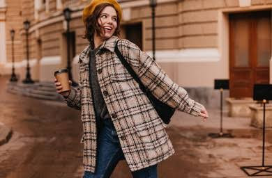Plaid Coat Style