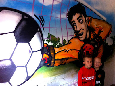 Soccer Graffiti for Bedroom