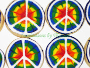 Peace TieDye Cookies. These colorful cookies were a special request for a .