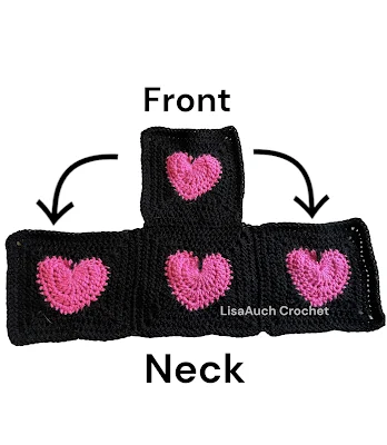 how to crochet a granny square crochet heart