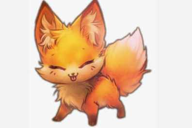 Kawaii Cute Fox Drawing