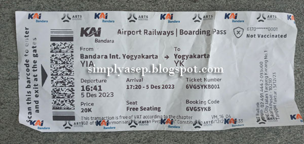 Airport Railways Boarding Pass (ARBP)