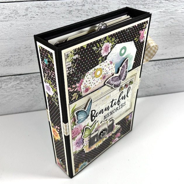 Beautiful Memories Folio Scrapbook Album with butterflies & flowers