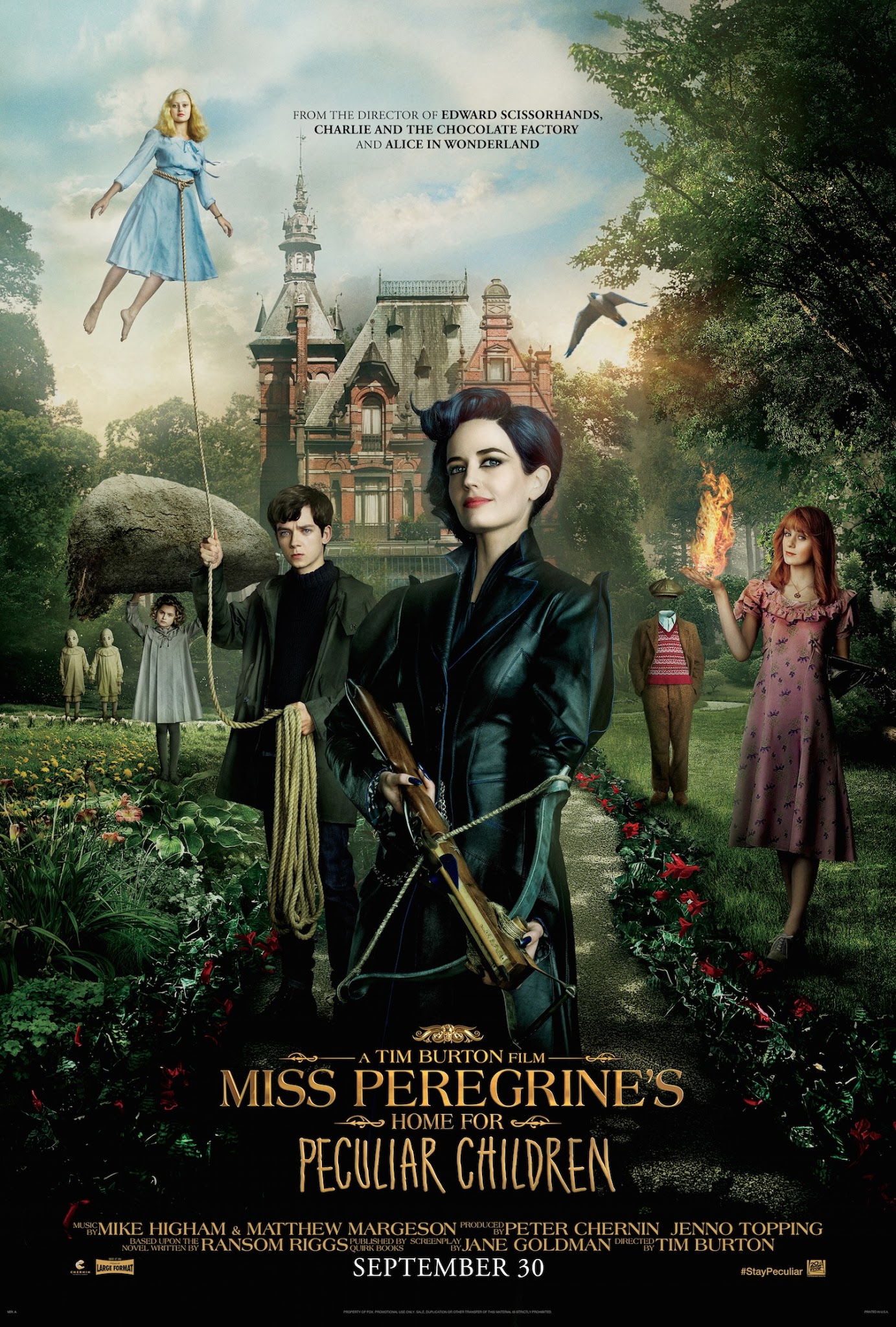 osobliwy dom pani peregrine film recenzja eva green tim burton