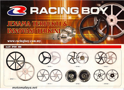 Auto Racing Accesories on Motomalaya  Racing Boy Parts   Accessories Catalogue 2008