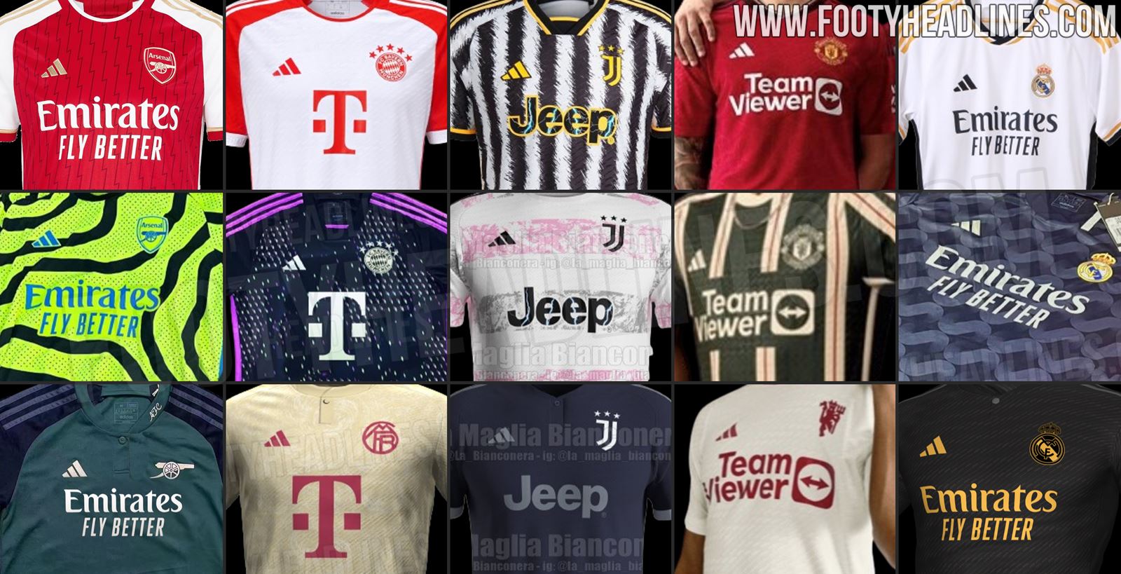 The 2023-24 Premier League kits with each club's most iconic sponsor