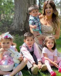 Alison Victoria with her nephews and nieces