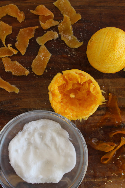 Cassie Cakes - Choc Orange Shortbread with candied orange peel