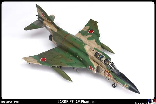 Maquette du RF-4E Phantom II d'Hasegawa au 1/48.