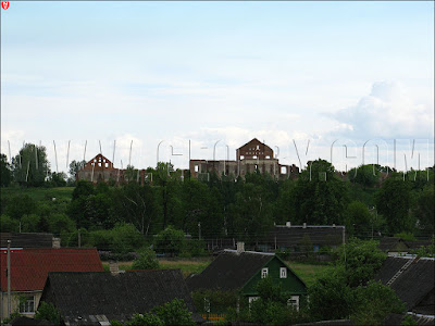 Пружаны. Вид на замок Сапег